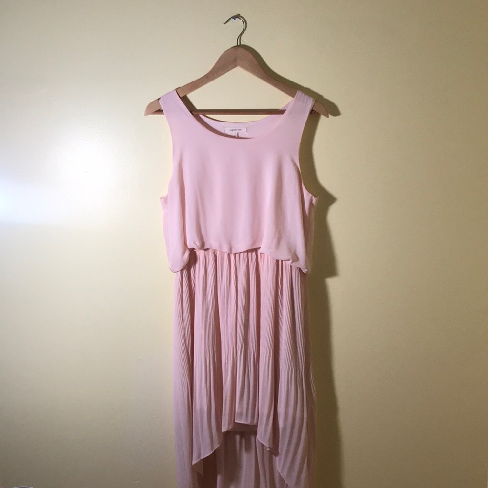 Pink High-Low Dress